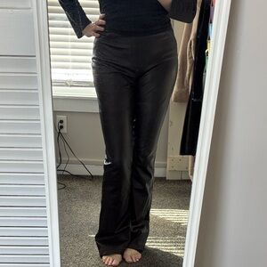 SPANX Faux Leather High-Waist Pants LARGE